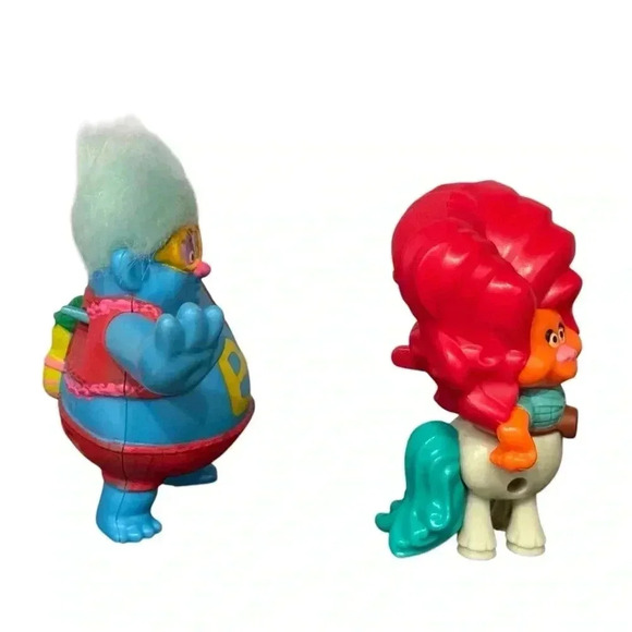 Dreamworks Trolls McDonald’s Happy Meal Toys: 3” Biggie & Delta Dawn Figures - Picture 5 of 5